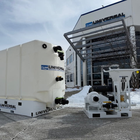 Universal HDD Delivers Custom-Branded UNIMIX 24 and UNITANK 1000 in White