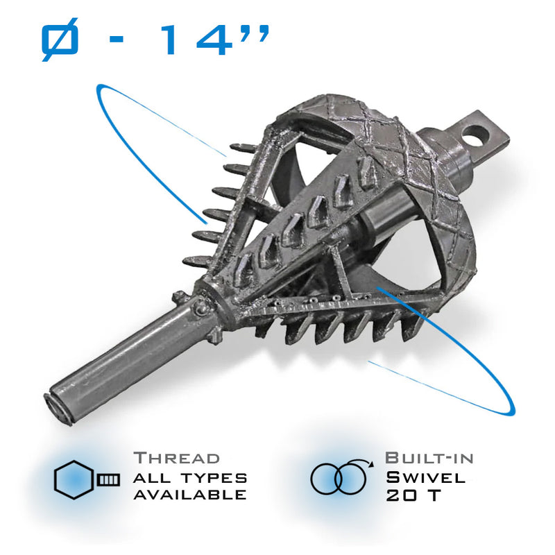 14" Fly-Cutter Reamer 20T build in swivel