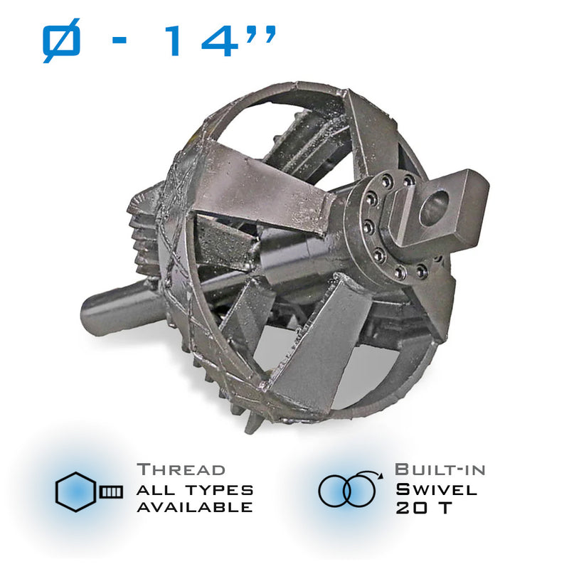 14" Fly-Cutter Reamer 20T build in swivel