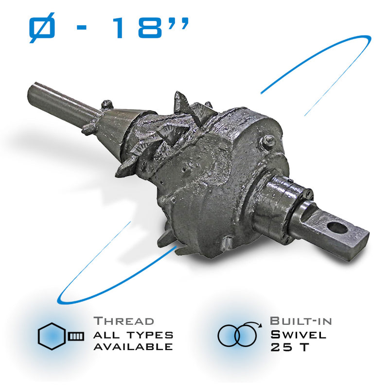 18" Fluted Reamer 25T build in swivel