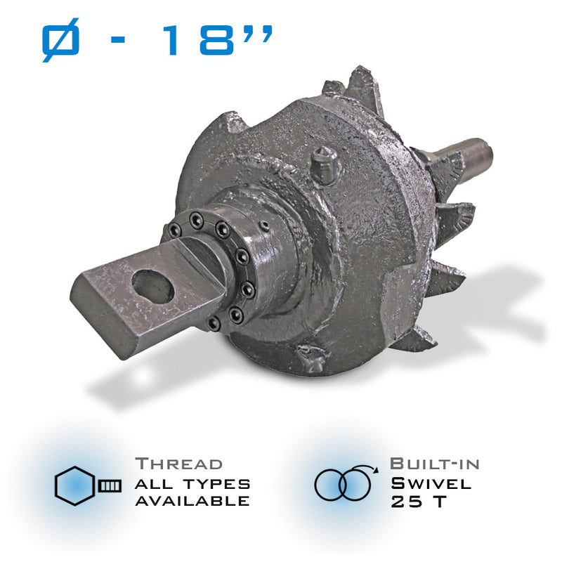 18" Fluted Reamer 25T build in swivel