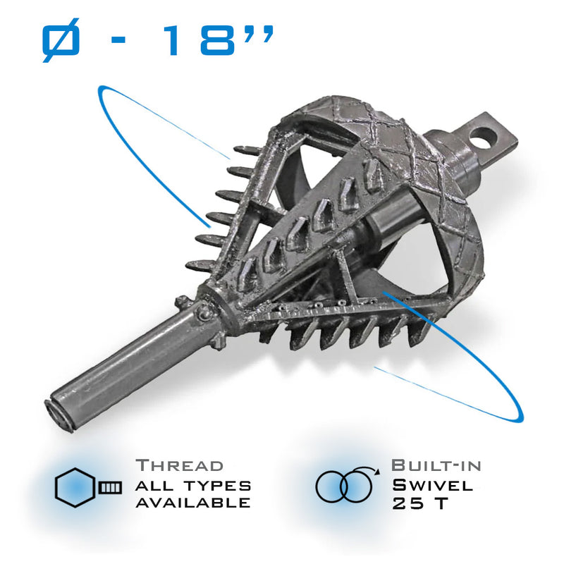 18" Fly-Cutter Reamer 25T build in swivel