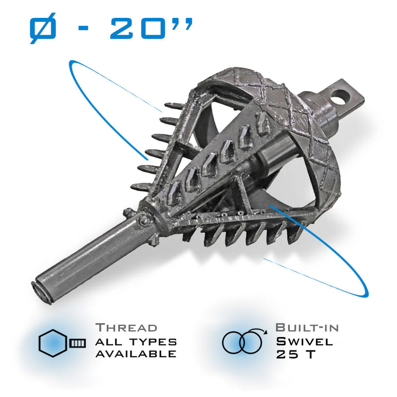 20" Fly-Cutter Reamer 25T build in swivel